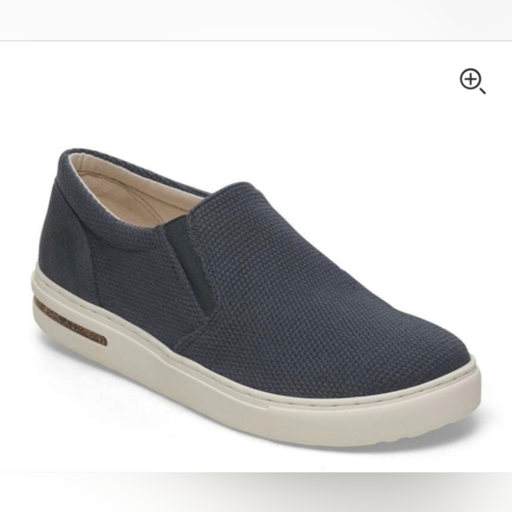 NWT Birkenstock Oswego Canvas Midnight Blue Slip-On Loafers EU 43